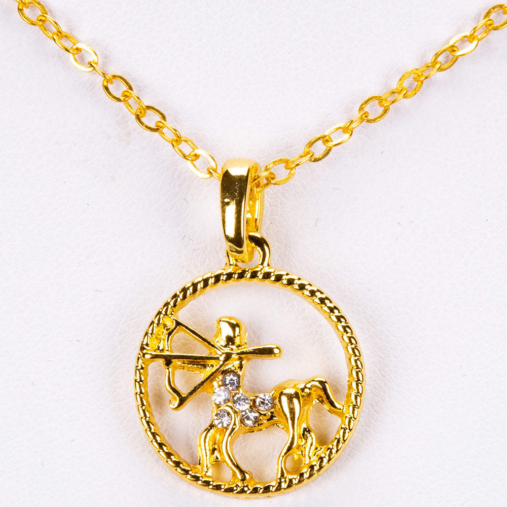 Kullattu TeräsKaulakoru Valkoisella Emporia® Kristallilla ( Kaulakoru+Riipus )