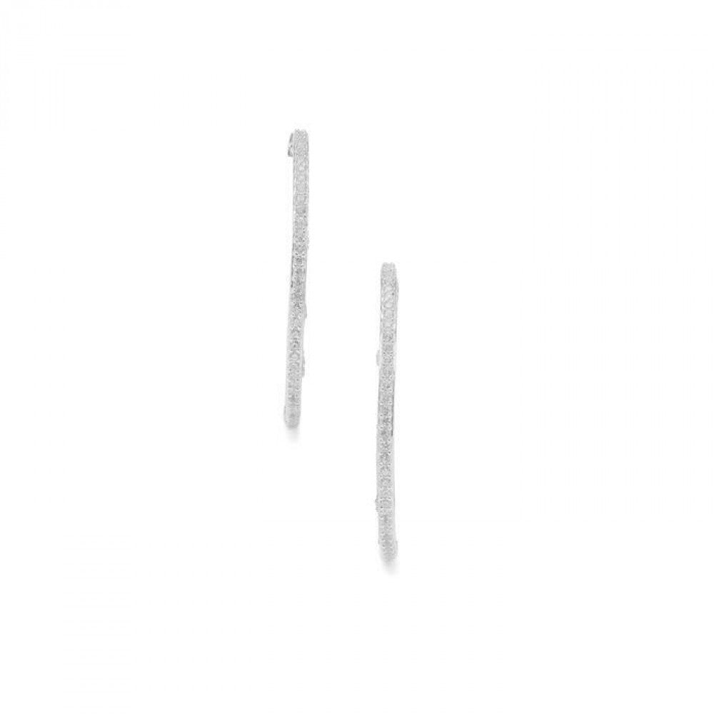 HopeaKorvakorut Valkoisella Zirkonilla