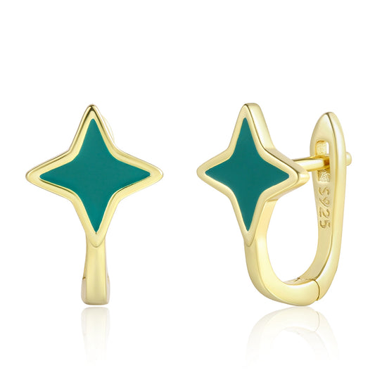 Kullattu TerÀsKorvakorut VihreÀllÀ EmporiaŸ Kristallilla