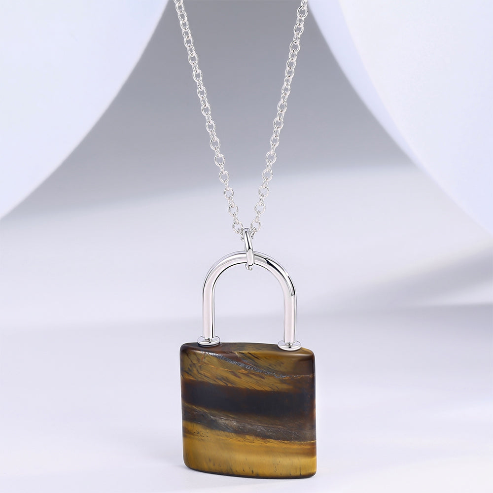 Kullattu TeräsKaulakoru Ruskealla Emporia® Kristallilla