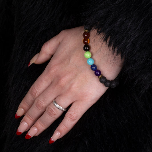 Rannekoru Punaisella Akaatilla ja TiikerinsilmÀllÀ