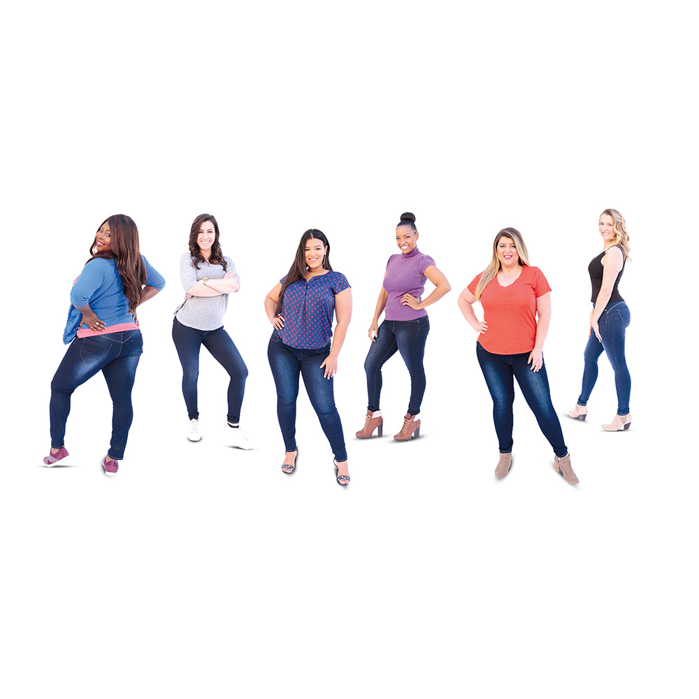 MyFit Jeans Leggings - Denim-vaikutteiset leggingsit, jotka sopivat jokaiselle vartalotyypille (EU size: 44-50)