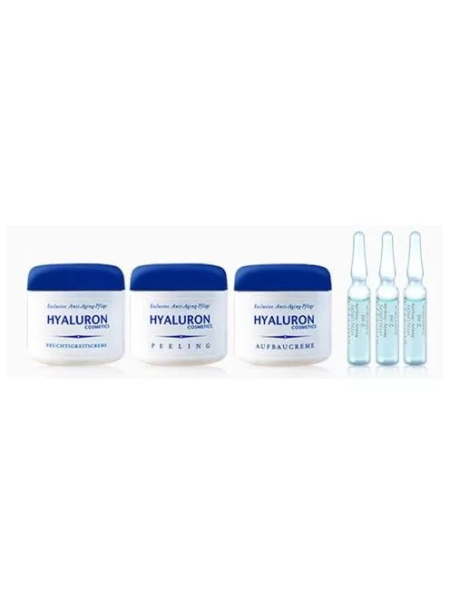 Hyaluron Cream Set 3x125 ml voidetta ja 15 x 2ml ampullia