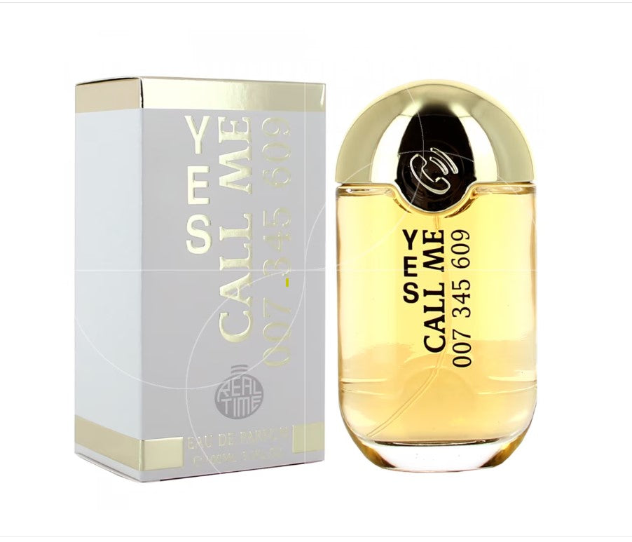 100ml Real Time Yes Call Me, eau de parfum, kukkainen ja hedelmäinen tuoksu makeilla ja itämaisilla vivahteilla