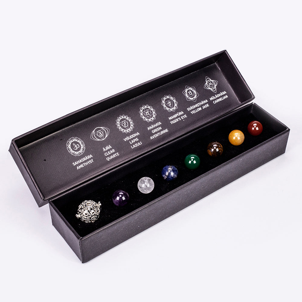 Kullattu TeräsKaulakoru Ametisti ja Puhtaalla Kvartsilla