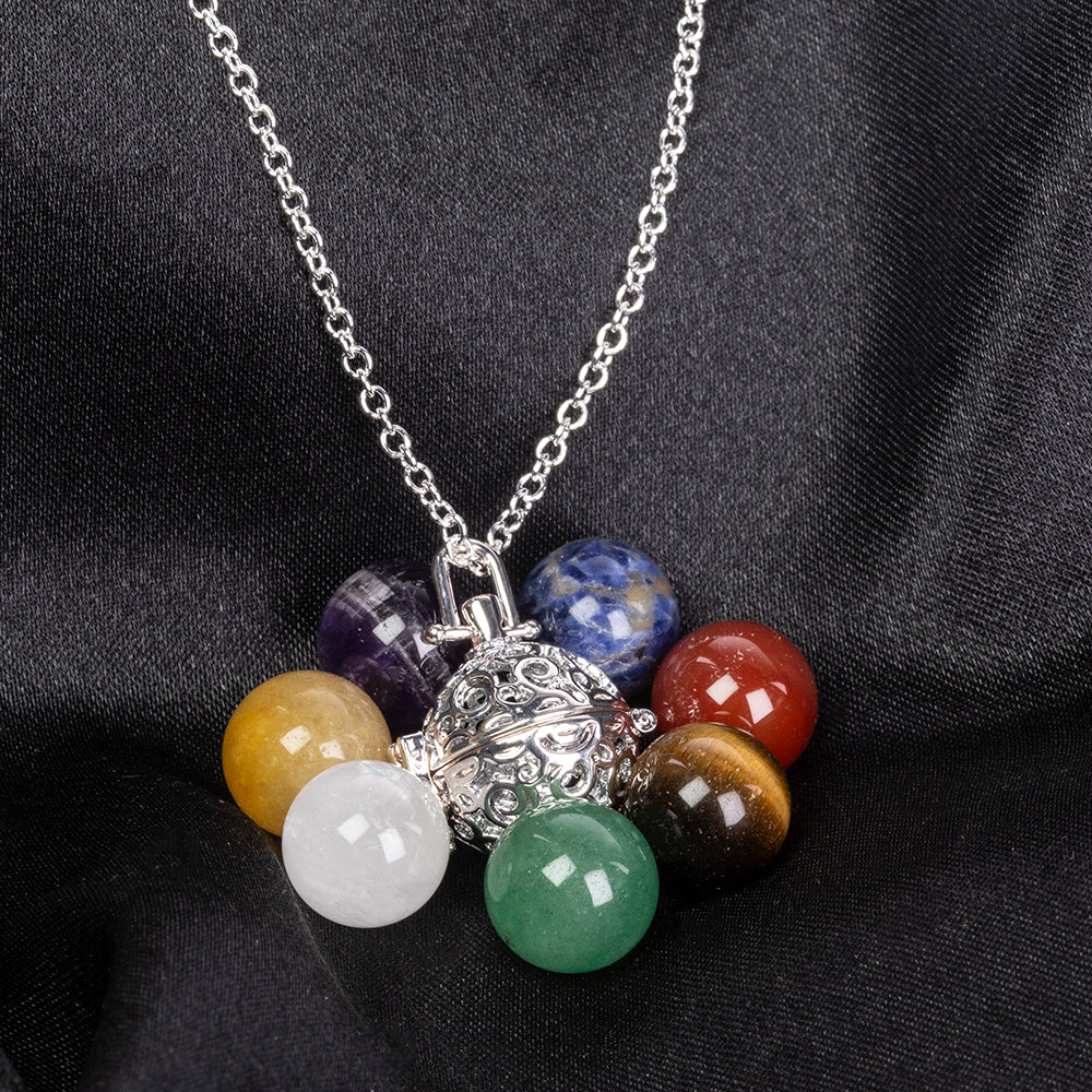 Kullattu TeräsKaulakoru Ametisti ja Lapislatsulilla ( Kaulakoru+Riipus )