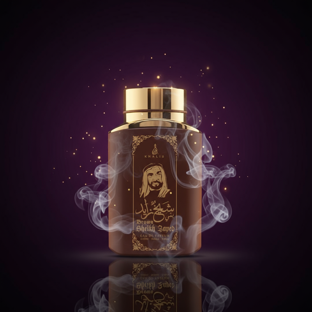 100 ml Eau de Hajuvesi SHEIKH ZAYED BROWN - Oud ja Vanilja Tuoksu Miehille