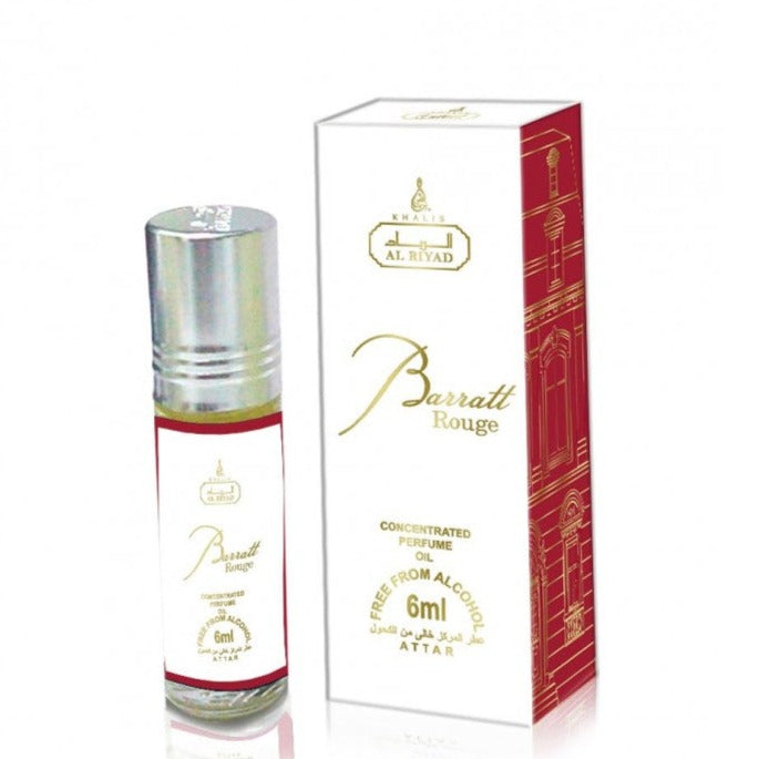 6 ml BARRATT ROUGE hajuvesiöljy, kukkainen unisex-tuoksu.