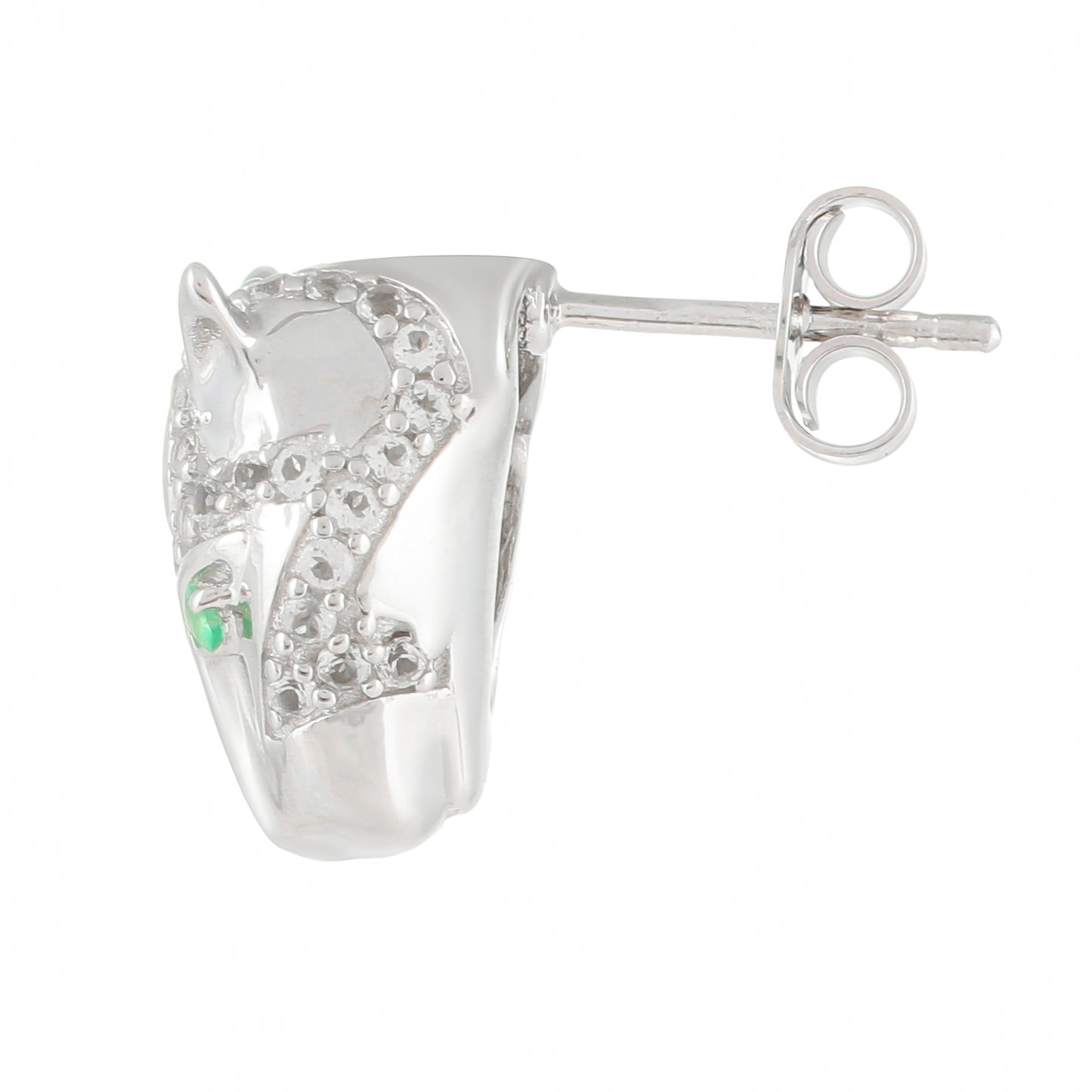 HopeaKorvakorut Brasilian Smaragdilla ja Valkoisella Topaasilla