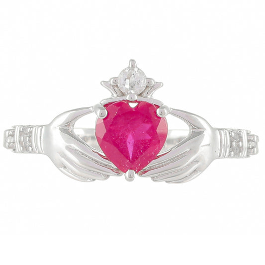 HopeaSormus Thairubiinilla ja Valkoisella Topaasilla