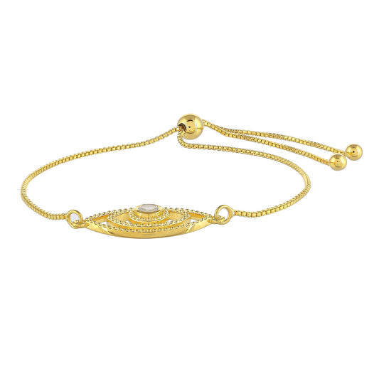 Kullattu hopeaRannekoru SateenkaarikuukivellÀ