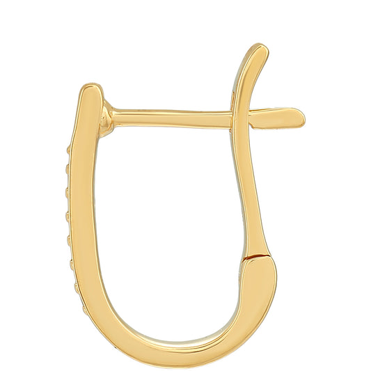 Kullatut hopeat Korvakorut Vihreällä Timantilla