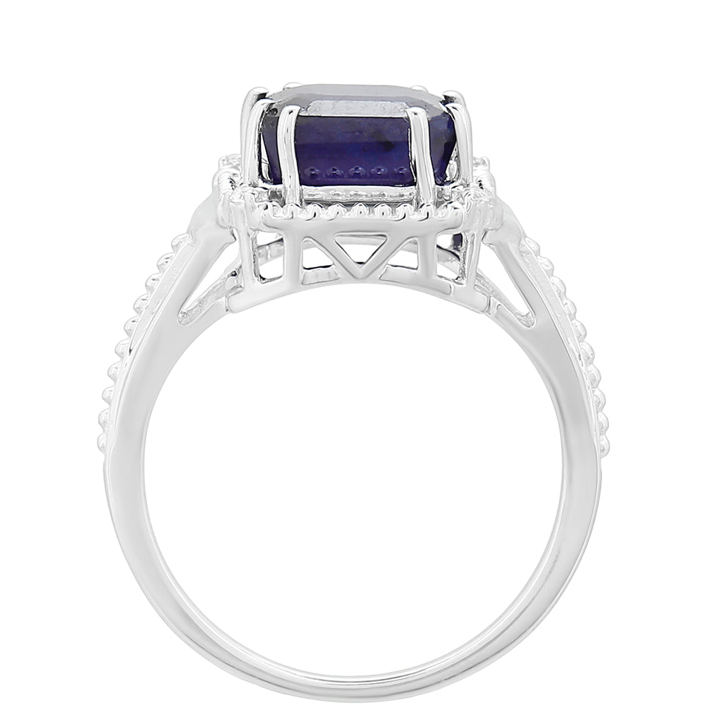 HopeaSormus Thaisafiirilla ja Valkoisella Topaasilla