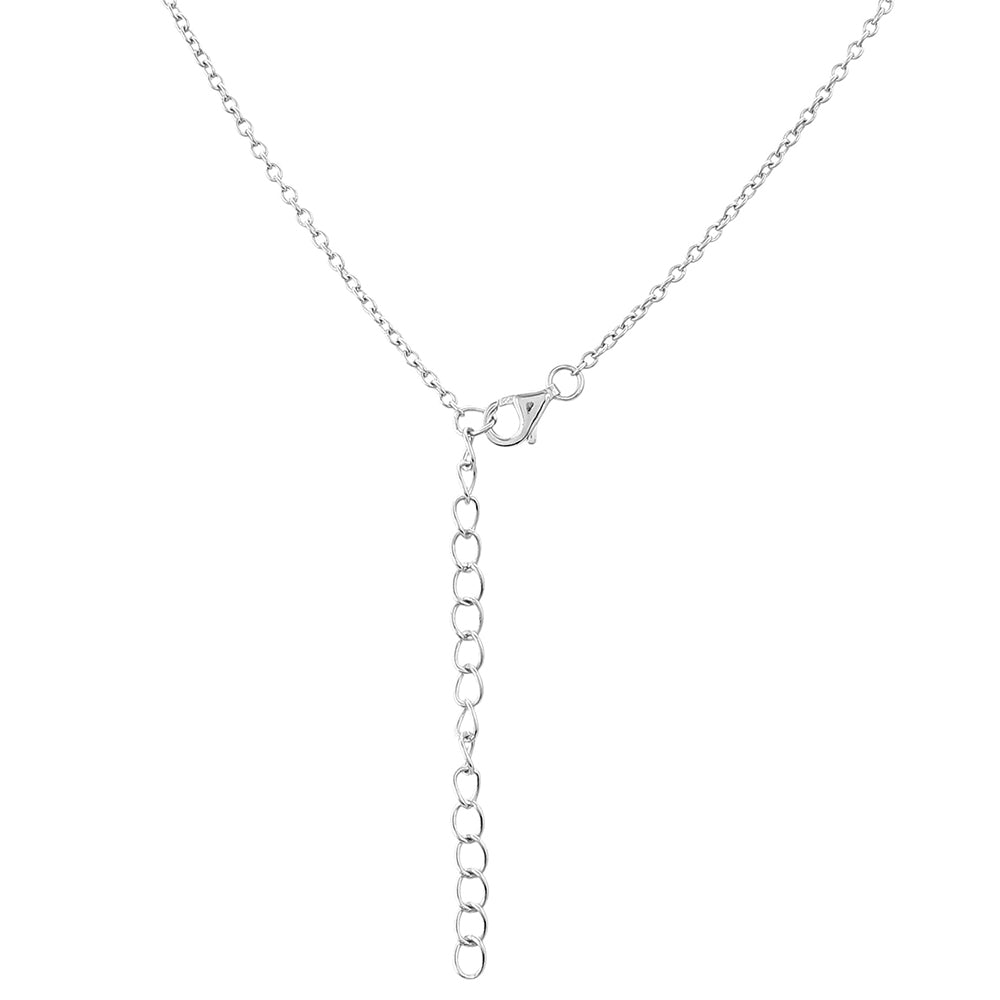 HopeaKaulakoru Granaatilla ja Valkoisella Topaasilla