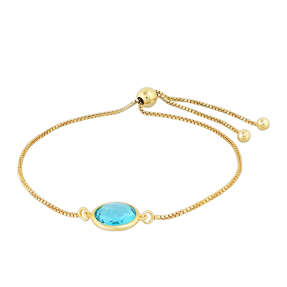 Kullattu hopeaRannekoru Paraiban Kvartsilla