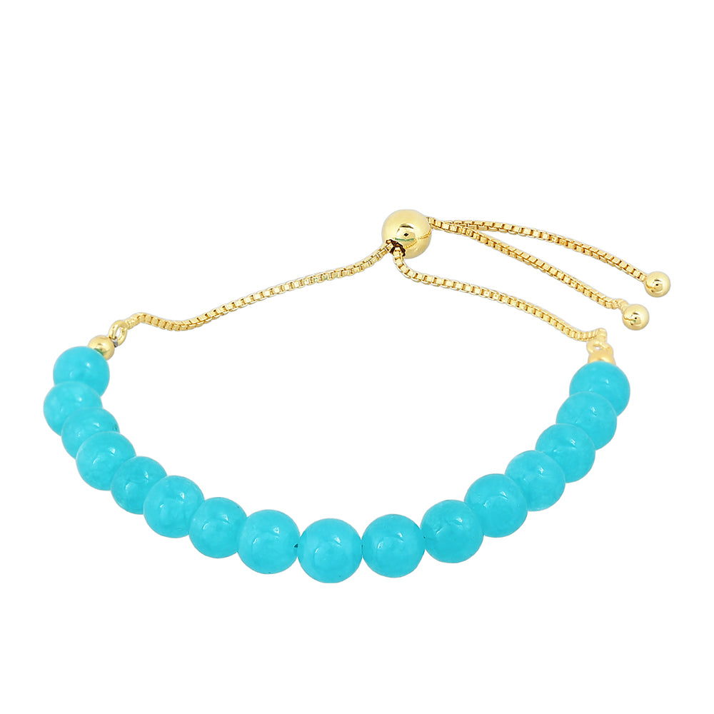 Kullattu hopeaRannekoru Paraiban Kvartsilla