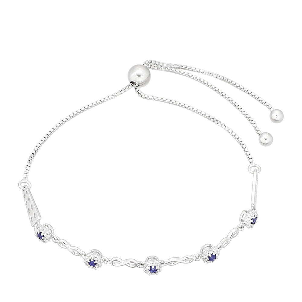 HopeaRannekoru Thaisafiirilla ja Valkoisella Topaasilla