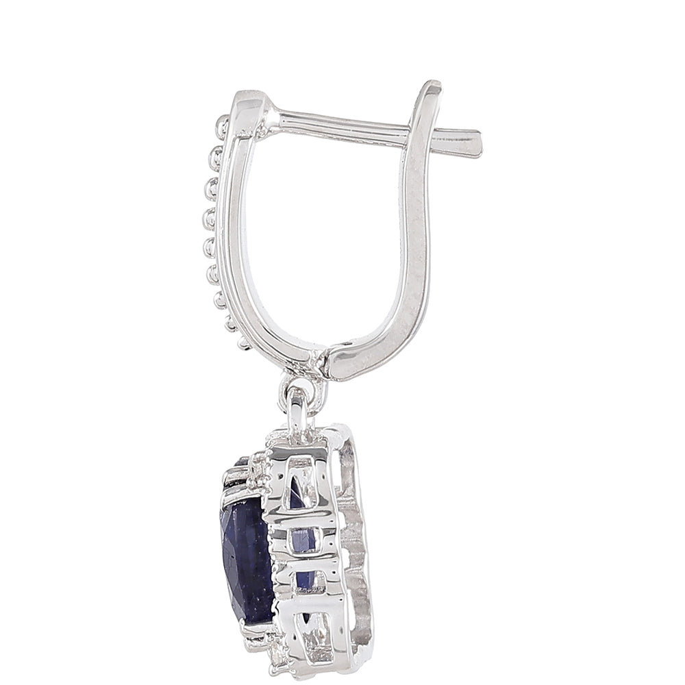 HopeaKorvakorut Thaisafiirilla ja Valkoisella Topaasilla