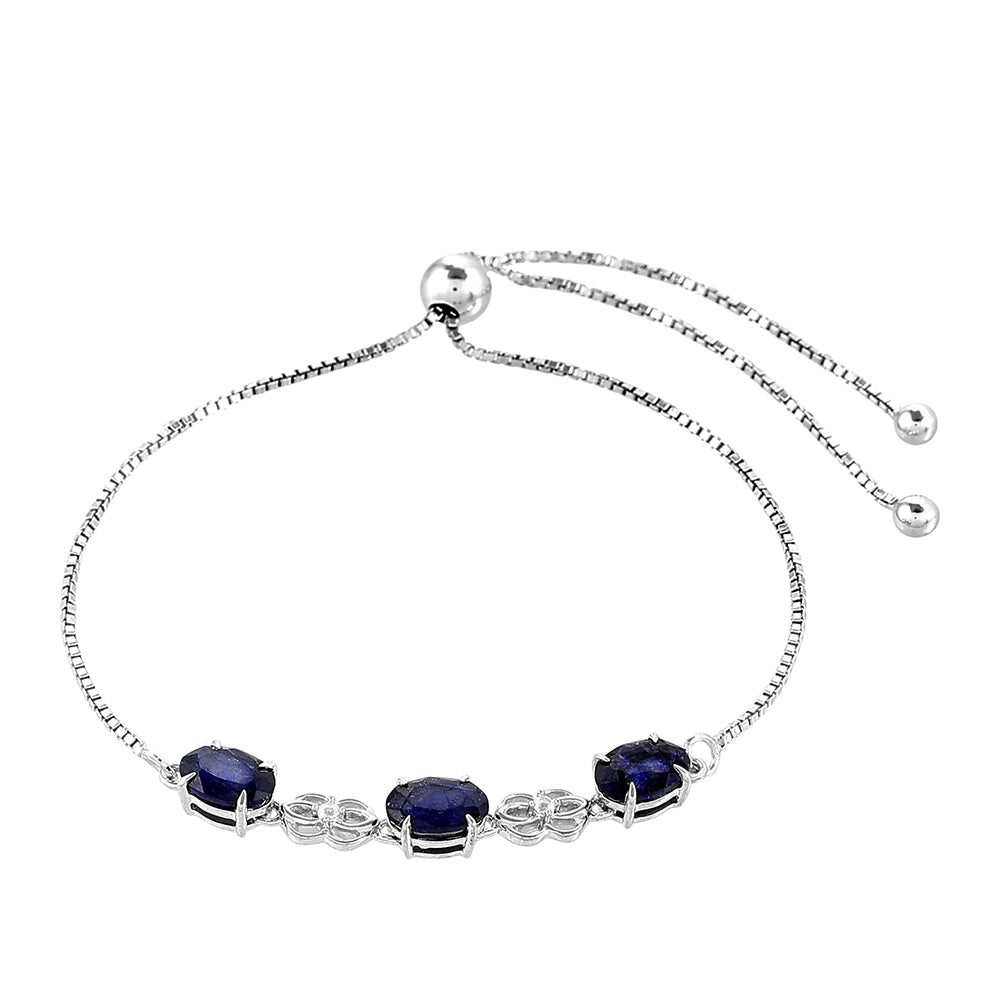 HopeaRannekoru Thaisafiirilla ja Valkoisella Topaasilla