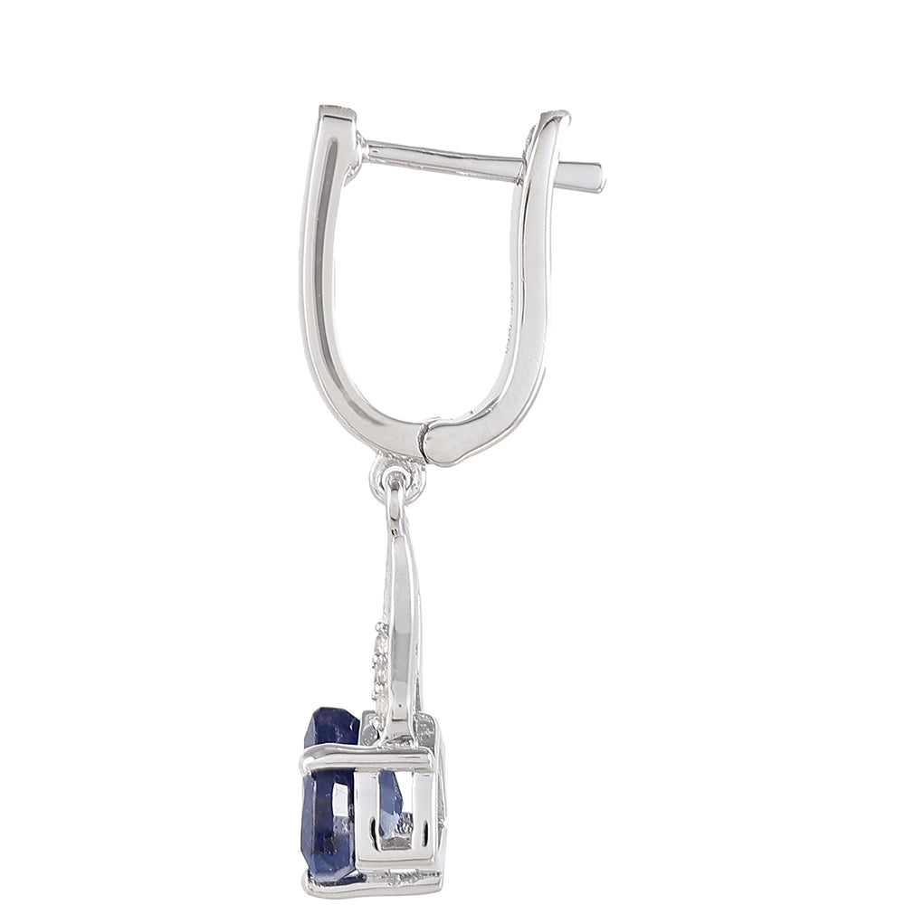 HopeaKorvakorut Thaisafiirilla ja Valkoisella Topaasilla