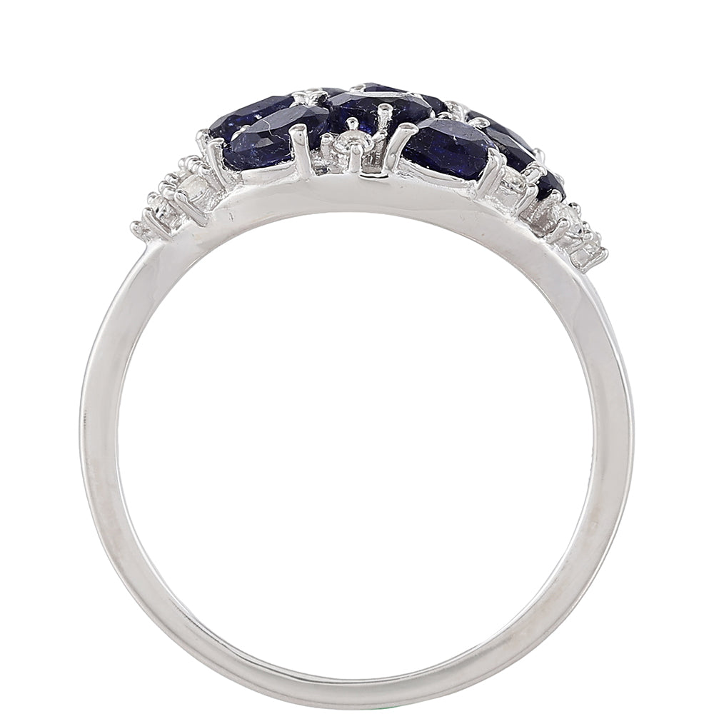 HopeaSormus Thaisafiirilla ja Valkoisella Topaasilla