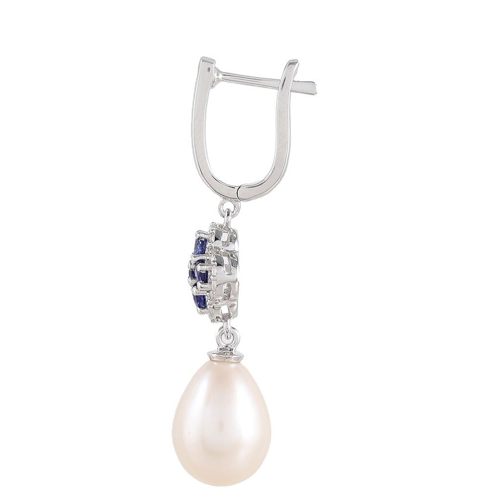 HopeaKorvakorut Thaisafiirilla ja Makeanveden Valkoisella Helmellä