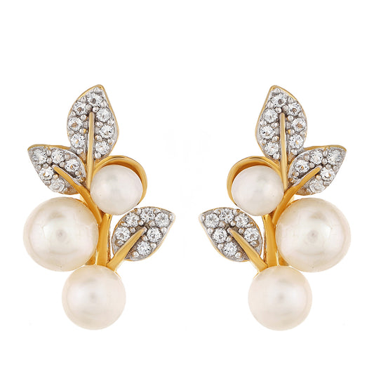 Kullatut hopeat Korvakorut ViljellyllÀ Makeanveden BarokkihelmellÀ ja Valkoisella Topaasilla