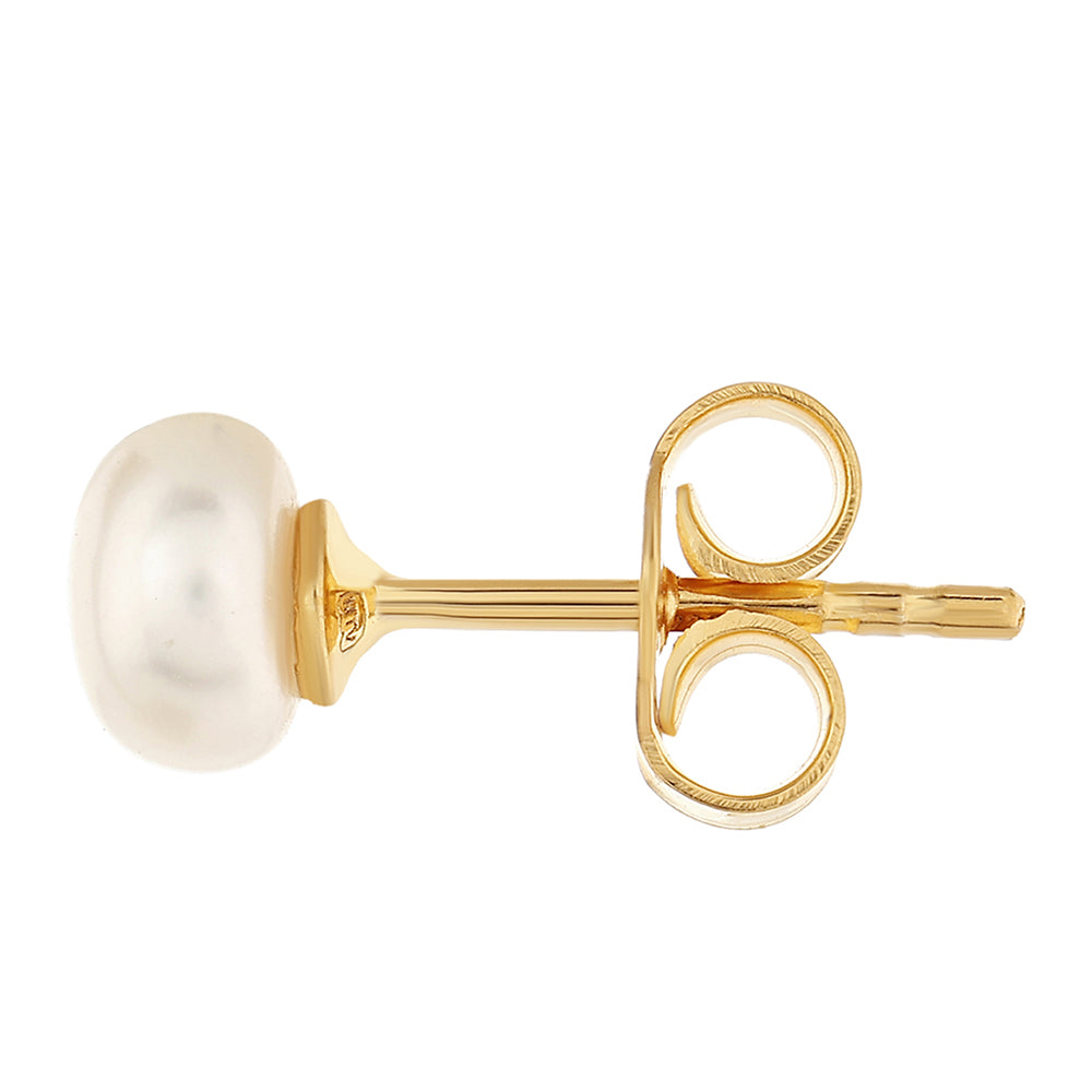 Kullatut hopeat Korvakorut Viljellyllä Makeanveden Barokkihelmellä