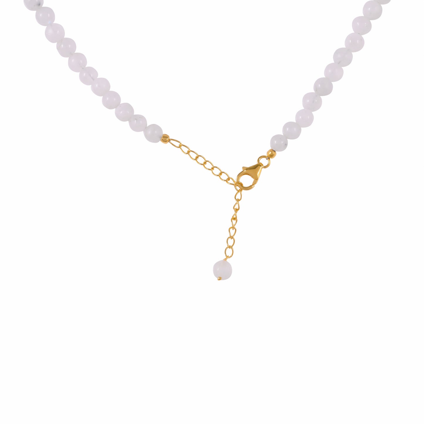 Kullattu hopeaKaulakoru Sateenkaarikuukivellä