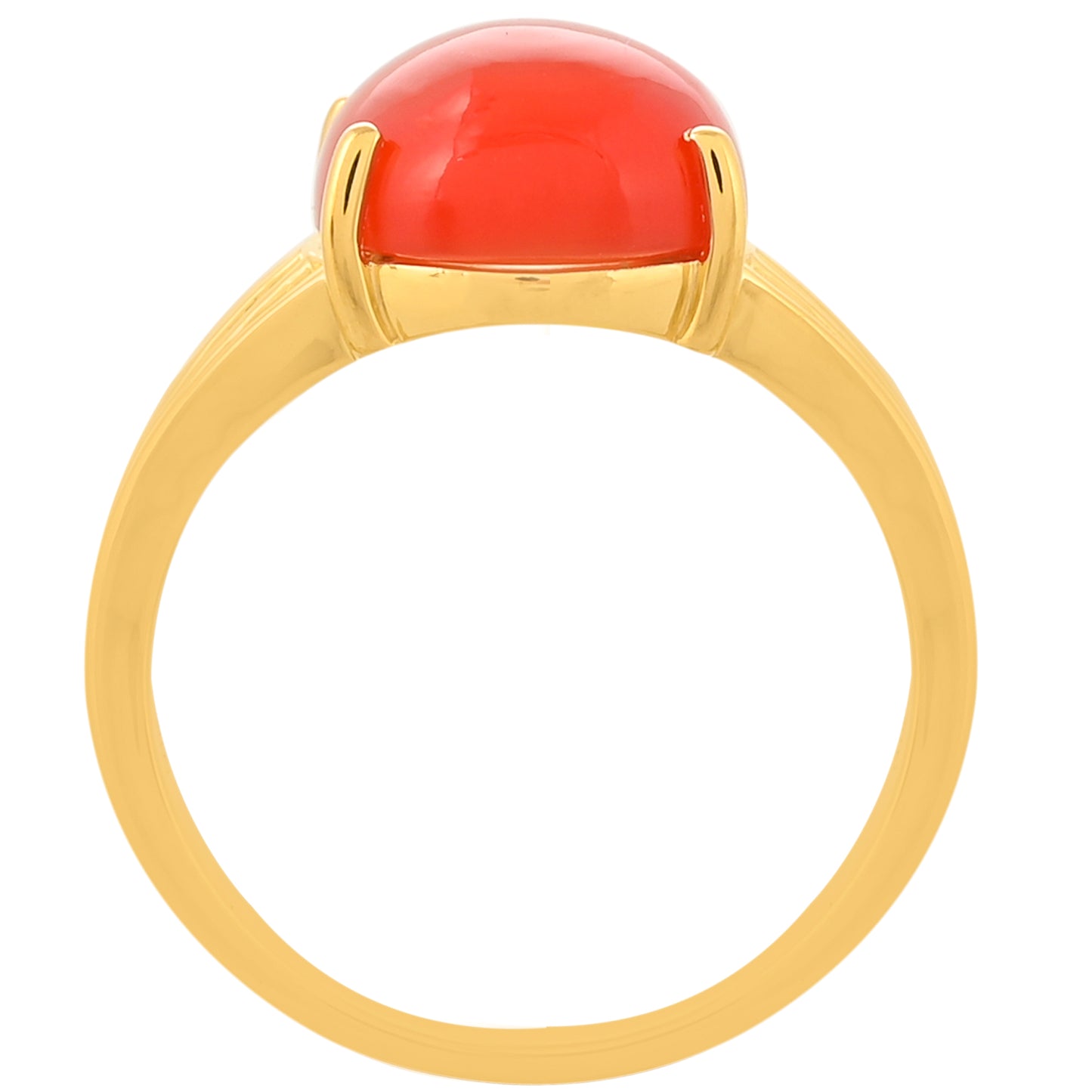 Kullattu hopeaSormus Karneolilla