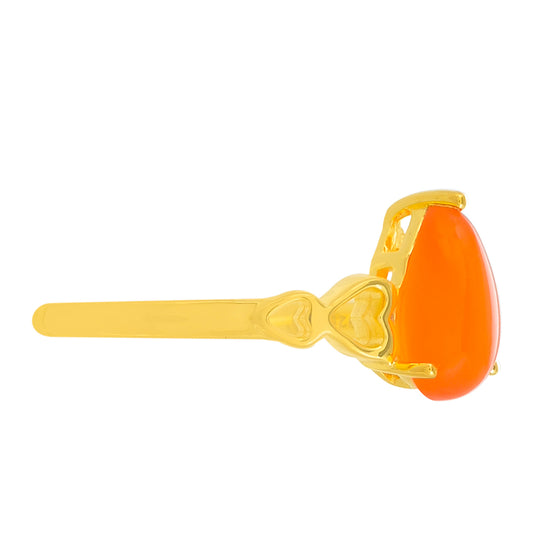 Kullattu hopeaSormus Karneolilla