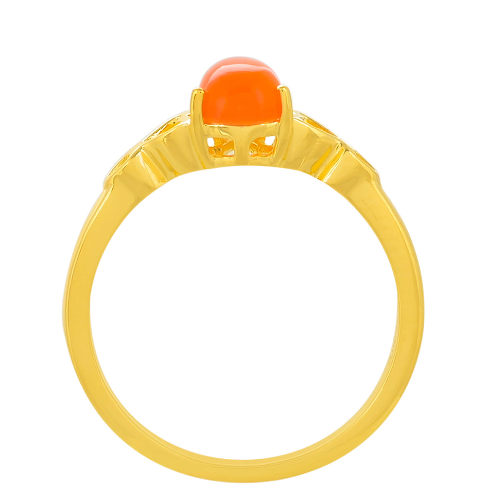 Kullattu hopeaSormus Karneolilla