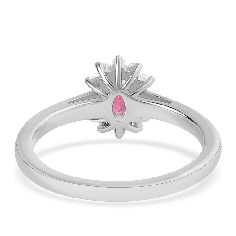 HopeaSormus Cruzeiro Rubelliitilla ja Valkoisella Topaasilla