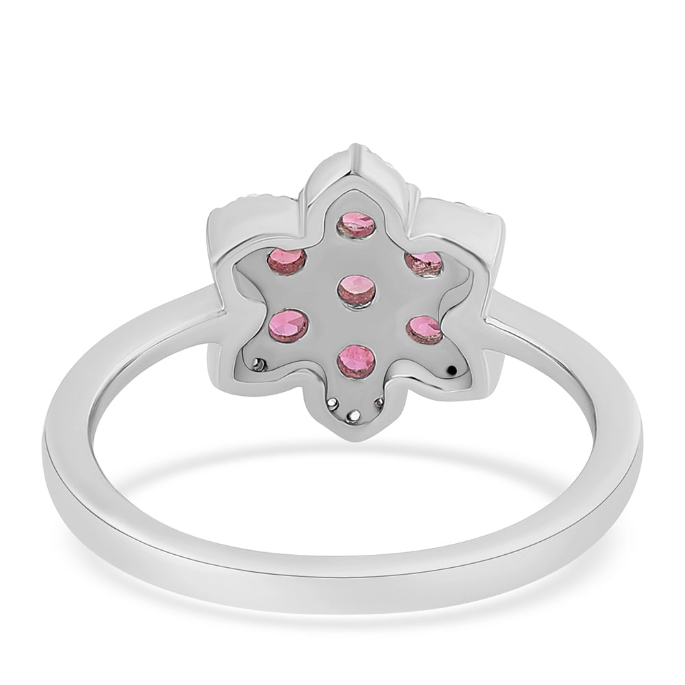 HopeaSormus Cruzeiro Rubelliitilla ja Valkoisella Topaasilla