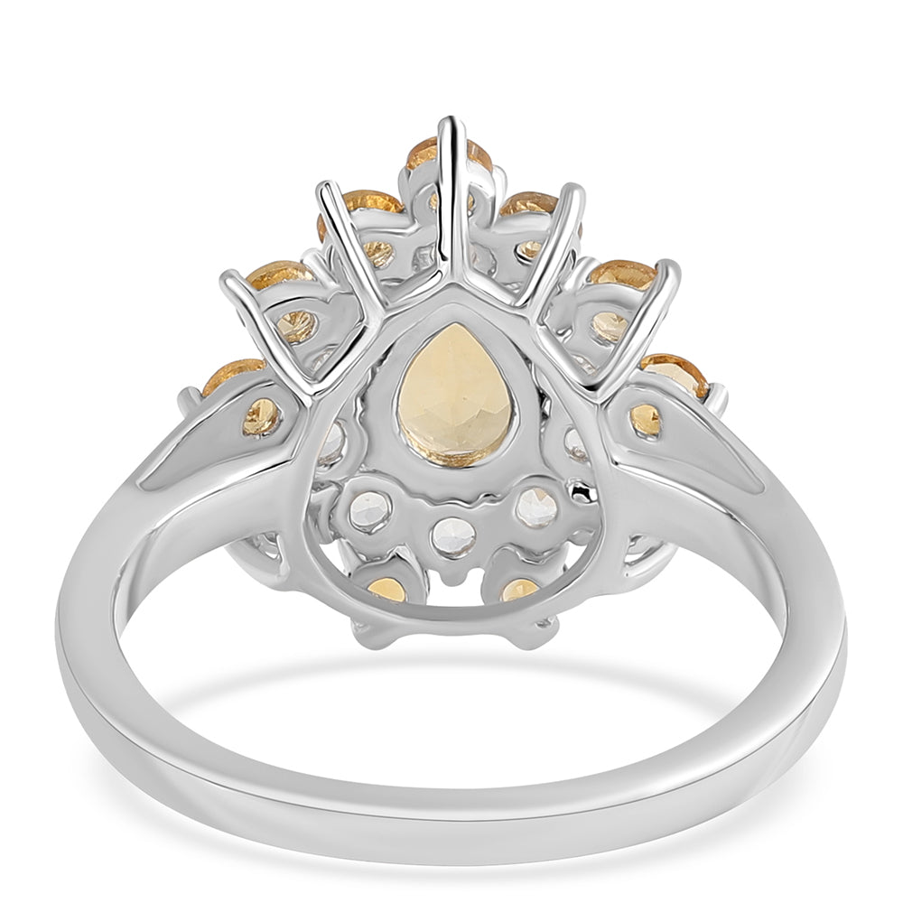 HopeaSormus Sitriinillä ja Valkoisella Topaasilla