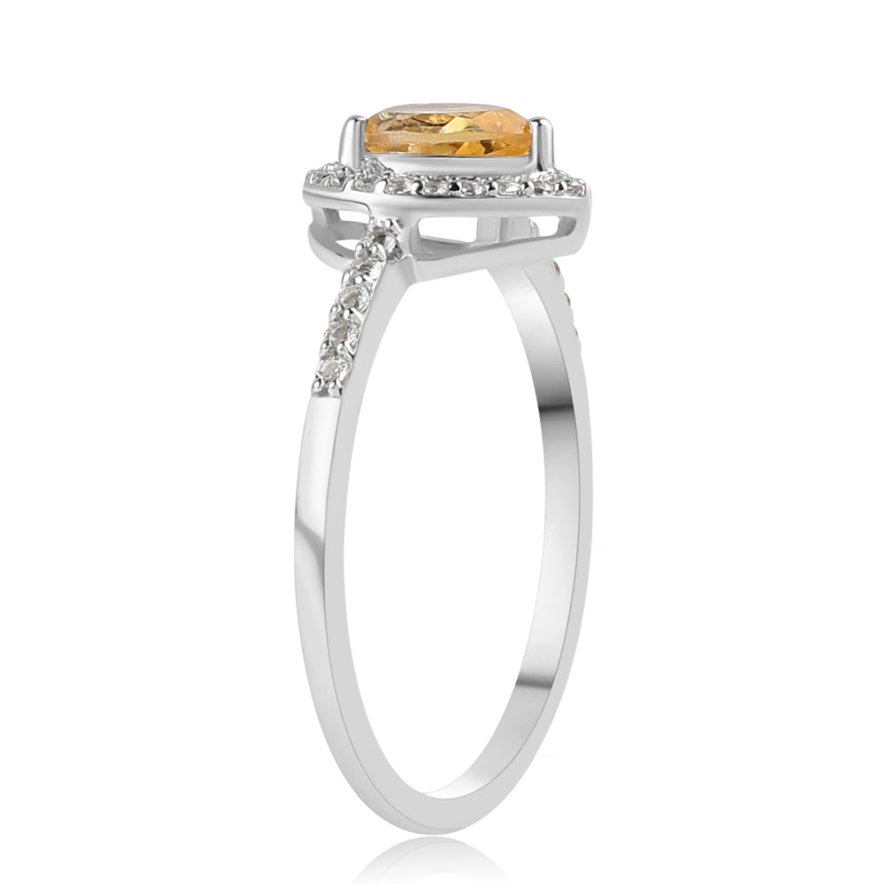 HopeaSormus Sitriinillä ja Valkoisella Topaasilla