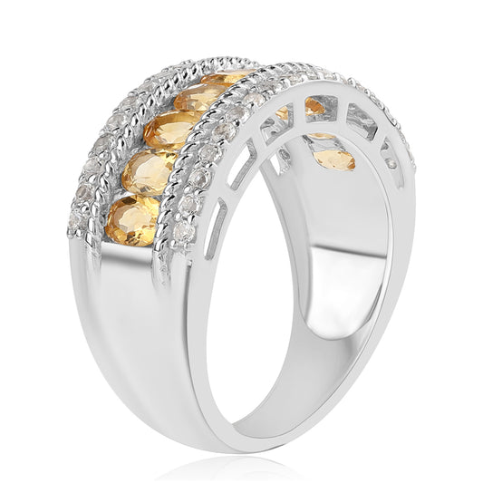 HopeaSormus SitriinillÀ ja Valkoisella Topaasilla