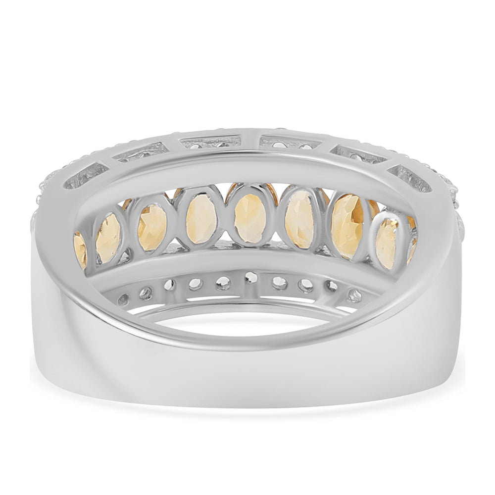 HopeaSormus Sitriinillä ja Valkoisella Topaasilla