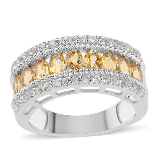 HopeaSormus SitriinillÀ ja Valkoisella Topaasilla