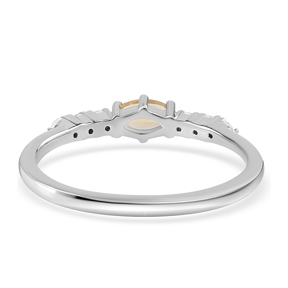 HopeaSormus Sitriinillä ja Valkoisella Topaasilla