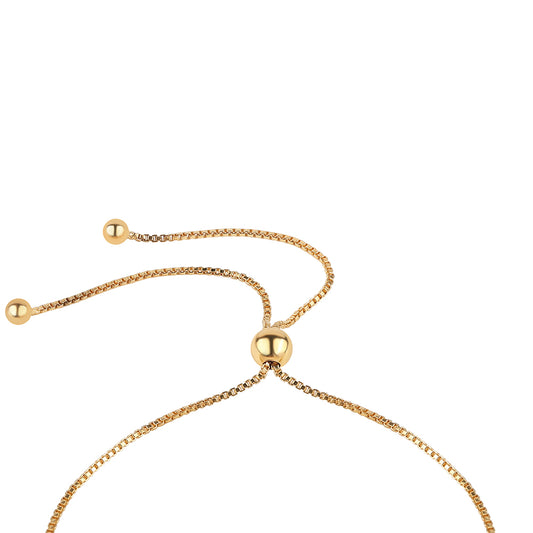 Kullattu hopeaRannekoru Vihreällä Timantilla