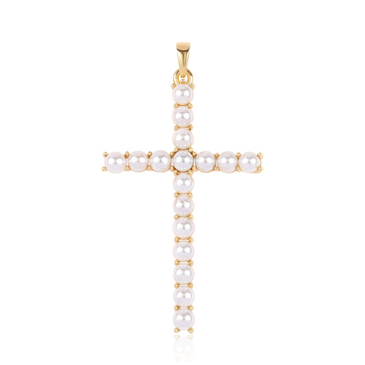 Kullattu hopeaRiipus Makeanveden Valkoisella Helmellä