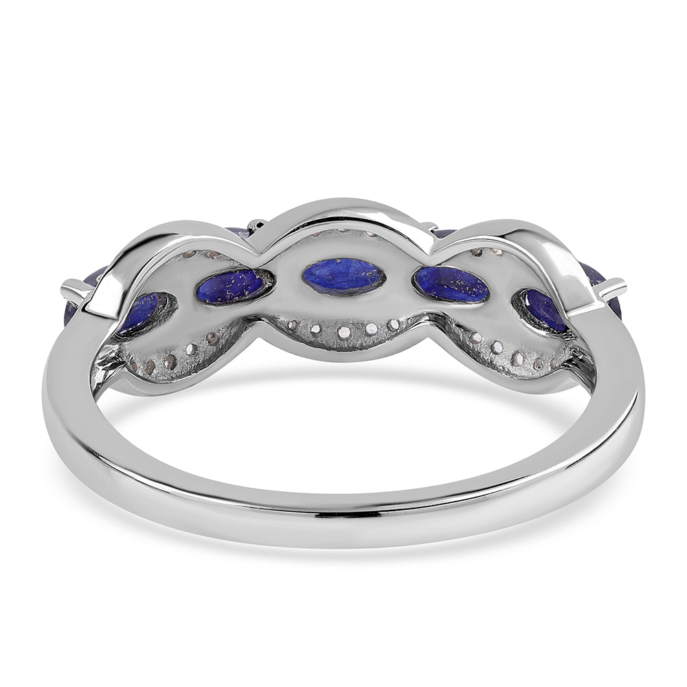 HopeaSormus Australialaisella Sinisellä Safiirilla ja Valkoisella Topaasilla