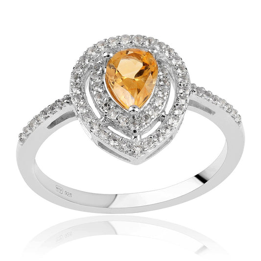 HopeaSormus AA Brasilian SitriinillÀ ja Valkoisella Topaasilla