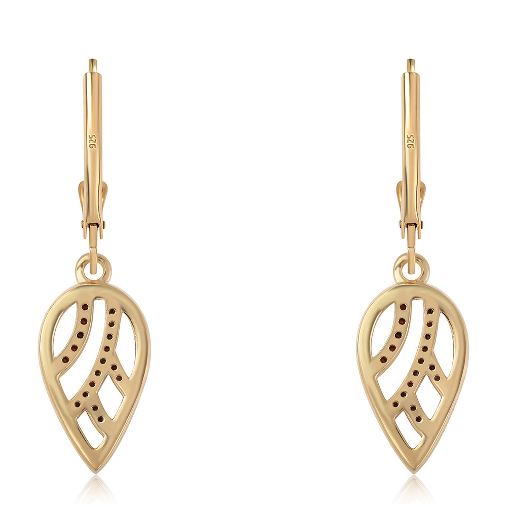 Kullatut hopeat Korvakorut Mustalla Timantilla