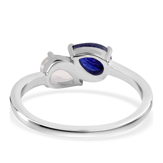 HopeaSormus Australialaisella SinisellÀ Safiirilla ja Valkoisella Topaasilla