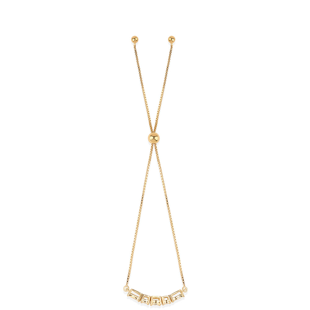 Kullattu hopeaRannekoru Mustalla Timantilla