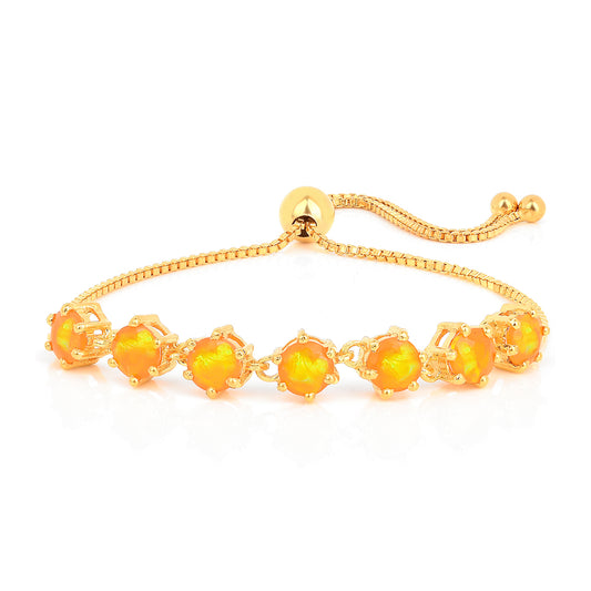 Kullattu hopeaRannekoru Tuliopaalilla