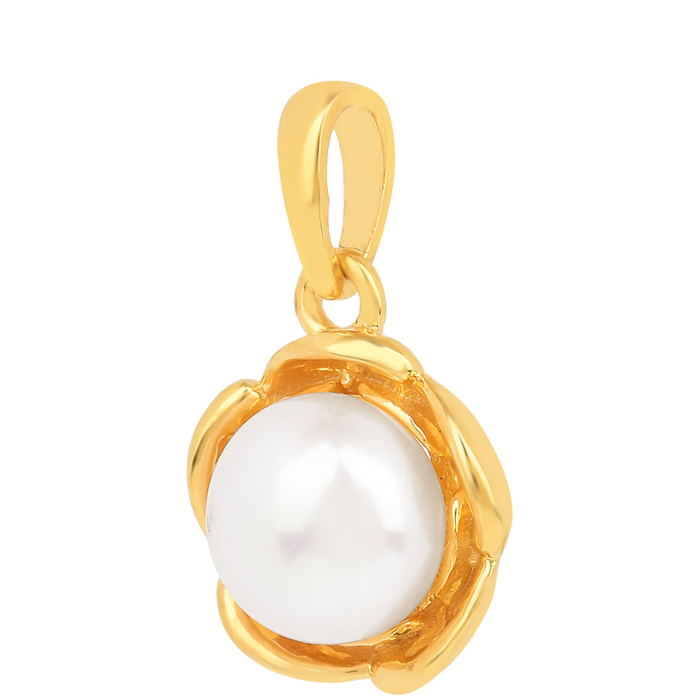 Kullattu hopeaRiipus Voide Makeaveden Helmellä