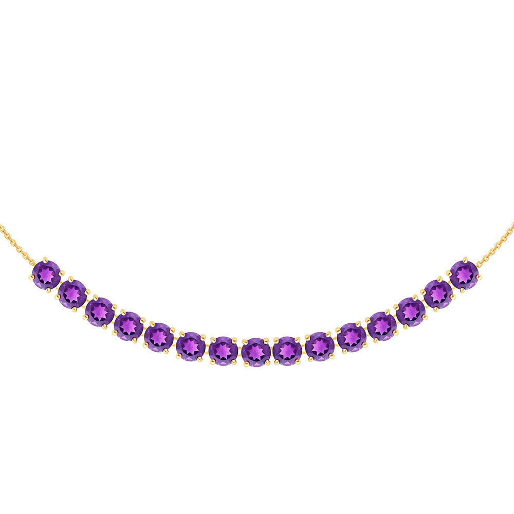 Kullattu hopeaKaulakoru Marokon Ametistilla